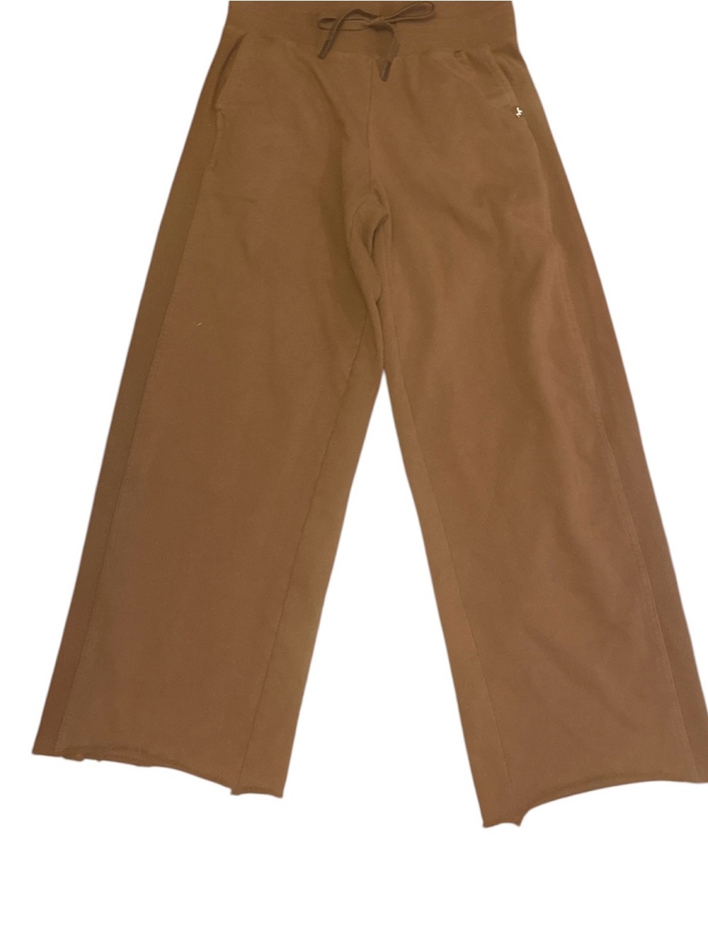 JoyLab Women's Wide-Leg Drawstring Cropped Pants in Brown